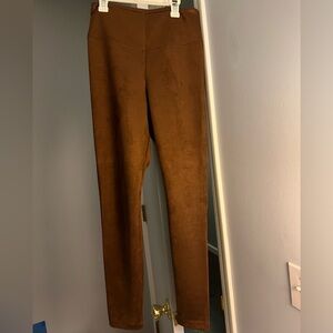 Ult Suede Runway Leggings. White House Black Market.